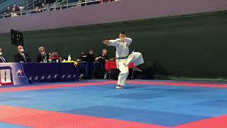 HEARN NAT vs IWASZKIEWICZ PIOT Male Under 21 Kata bronze medal match Slovakia 42nd Grand Prix 2022