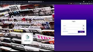 Online Magazine Management System in PHP DEMO