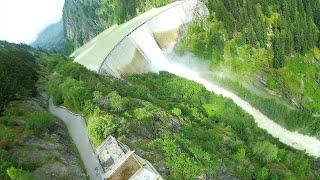 Reservoir overflows (Blatten, Wallis , Switzerland)