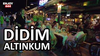 4K UHD - Didim Altınkum Night Walking - Turkey Aydın Didim Walking Tour