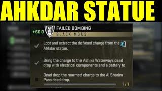 How to "Loot and extract the defused charge from the ahkdar statue" DMZ | Failed bombing Walkthrough