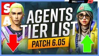 *NEW* Agent Tier List PATCH 6.05! - Gekko is HORRIBLE! - Valorant Meta Guide