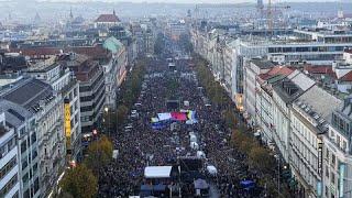 République tchèque : manifestation de soutien à l'Ukraine, à Prague