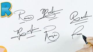 R name Signature Tutorial | Idea's of Signature "R" | #signature #signaturestyle