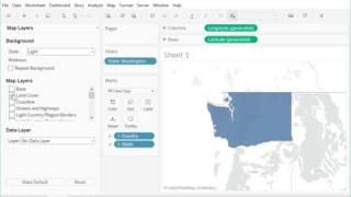 How to create a map of a single state in Tableau