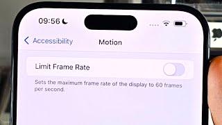 iPhone 15 Pro Max: How To Enable & Disable 120hz/120fps (Promotion)
