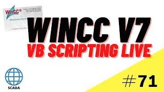 WinCC SCADA VB Scripting Course: Live scripting Tutorial #71