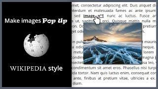 Make Images Pop Up When Hovering Over Links (Wikipedia Style)
