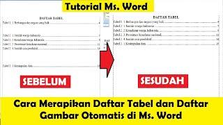 Cara Merapikan Daftar Tabel dan Daftar Gambar Otomatis di Ms. Word l Tutorial Microsoft Word