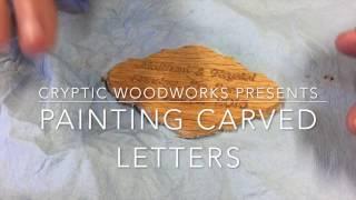 Painting Engraved Letters