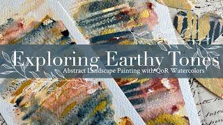 Exploring Earthy Tones: Abstract Landscape Painting with QoR Watercolors