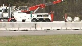 Truck carrying radioactive uranium compound crashes near Fayetteville