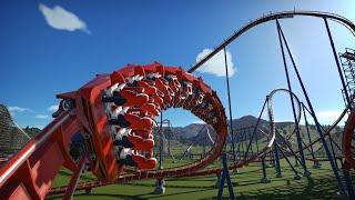 142ft Tall B&M Sit Down Looper With 7 Inversions | POV | Planet Coaster Roller Coaster