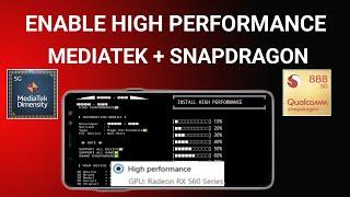 Enable Mediatek + Snapdragon Performance | Get 90+ Fps On Any Game | Max FPS Fix Lag - No Root