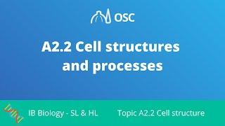 A2.2 Cell Structures and Processes [IB Biology SL/HL]