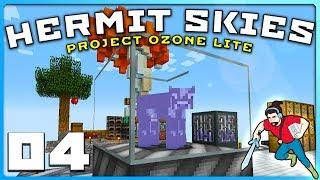 Hermit Skies | Ep 04 | RIDICULOUSLY LUCKY?! || Project Ozone Lite Modded Minecraft