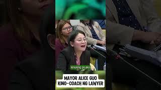 Bamban Mayor Alice Guo, kino-coach ng lawyer #mayoraliceguo #aliceguo