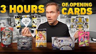 3 Hours of Opening HUGE Sports Card Boxes!! (RARE)