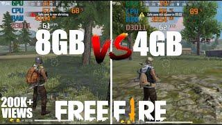 Free Fire | 4GB Ram vs 8GB Ram | Test in 2020