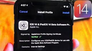 How To Install iOS 14 Beta Download NO COMPUTER! (iOS 14 Profile Tutorial)