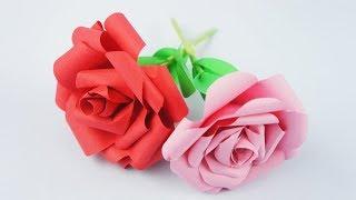 How To Make Paper Rose - DIY Rose - Easy Craft TCraft