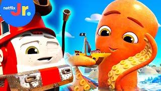 To The Secret Pirate Lair, Ahoy! ️ ‍️ Mighty Express | Netflix Jr