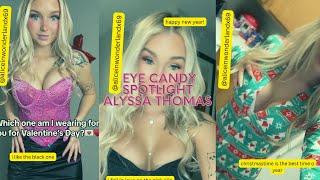 Spotlight on Alyssa Thomas (aliceinwonderlandx69) #eyecandyoftiktok #tiktokeyecandy #merrychristmas