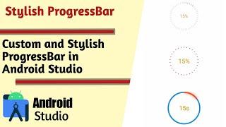 Stylish Progressbar in Android studio || stylish progress bar