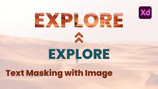 How to add and Text with Image Masking in Adobe XD |Simple way | ADOBE XD |UI UX Tips