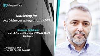 Webinar marketing for post merger integration PMI