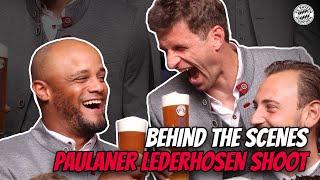 Kompany, Palhinha, Olise & Co. in Lederhosen – Das traditionelle Fotoshooting bei Paulaner | BTS