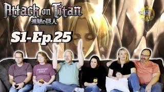 "NOW The Show Is Getting Good" : Parent's React (Anime noobs) - Attack on Titan 1x25