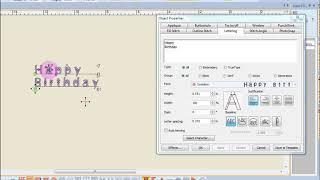 3.06 Master BERNINA Embroidery Software 8—Lettering Basics—Letter Spacing