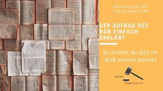 Der Aufbau des BGB einfach erklärt - So findest du dich im BGB schnell zurecht