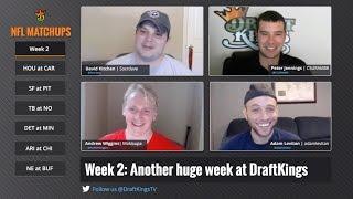 NFL Week 2 Matchups Breakdown - DraftKings Fantasy Football Picks