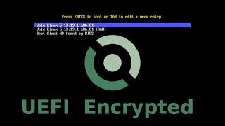 Void Linux Base Install on UEFI with LUKS Encryption.