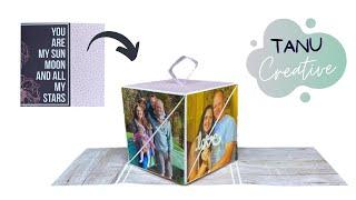 Pop Up Photo Cube in a Card | Tutorial by Tanu Creative