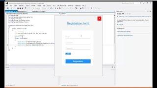 How to Make Simple Registration Form With Validation in CSharp Visual Studio 2012 Step by Step
