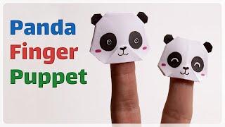 How to Make an Easy Panda Finger Puppet Origami