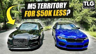 Is a STOCK BMW M5 better than a TUNED Audi S6? V8TT battle!