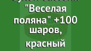 Сухой бассейн Веселая поляна +100 шаров, красный (Romana) обзор ДМФ-МК-02.51.03-03