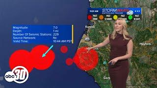 Magnitude 7.0 earthquake strikes Northern California, USGS reports