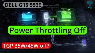 Desativar o POWER Throttling da RTX 3050 6GB do DELL G15 5530 | TGP 35W off?