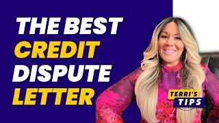 The Best Credit Dispute Letter! How to Dispute Accounts on Your Credit Report! Increase Your Scores!