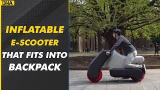 Inflatable electric scooter 'Poimo' can fit into backpack