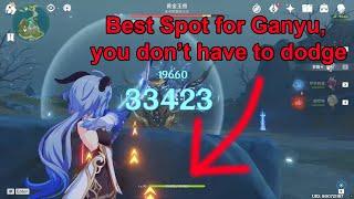 Ganyu Best Sniping Spot and Easier Way to Fight Golden Wolflord | Genshin Impact 原神