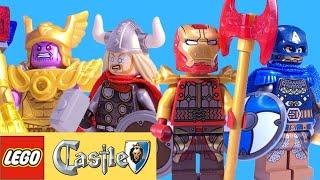 The Lego Avengers as Medieval Castle Minifigures