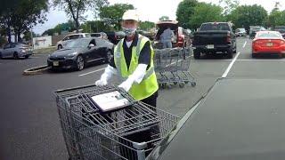 Shopping Cart Pusher Can't Stop Hitting Cars