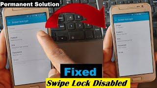 How To Fix Swipe Lock Disabled Unlocked Swipe Lock -Swipe lock disabled​ || - Pattern Added Success