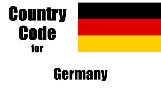 Germany Dialing Code - German Country Code - Telephone Area Codes in Germany